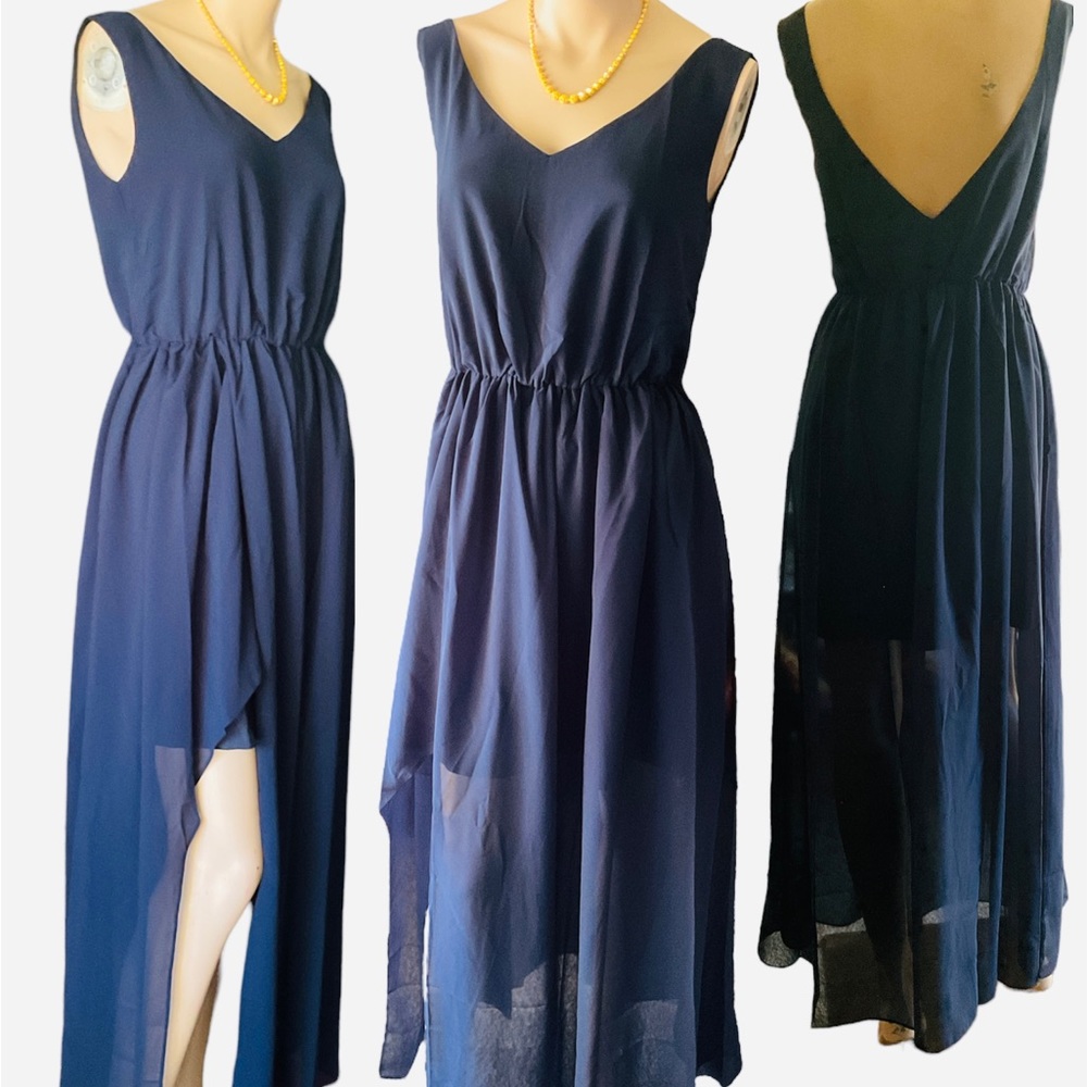 Navy Blue DressGrandmother Fashion House
Size Small
Price $25